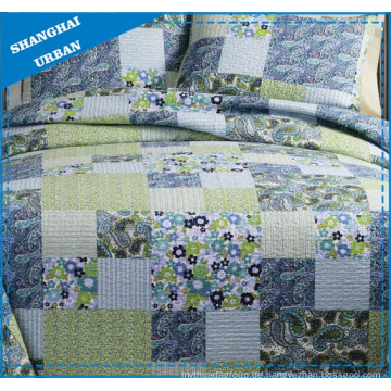 Frühlingszeit Blumendruck Polyester Patchwork Quilt